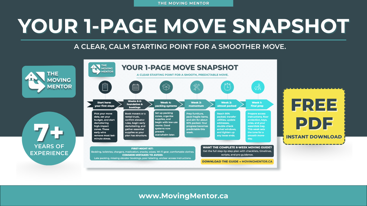 6-Week Moving Guide planning blueprint and checklists – download now